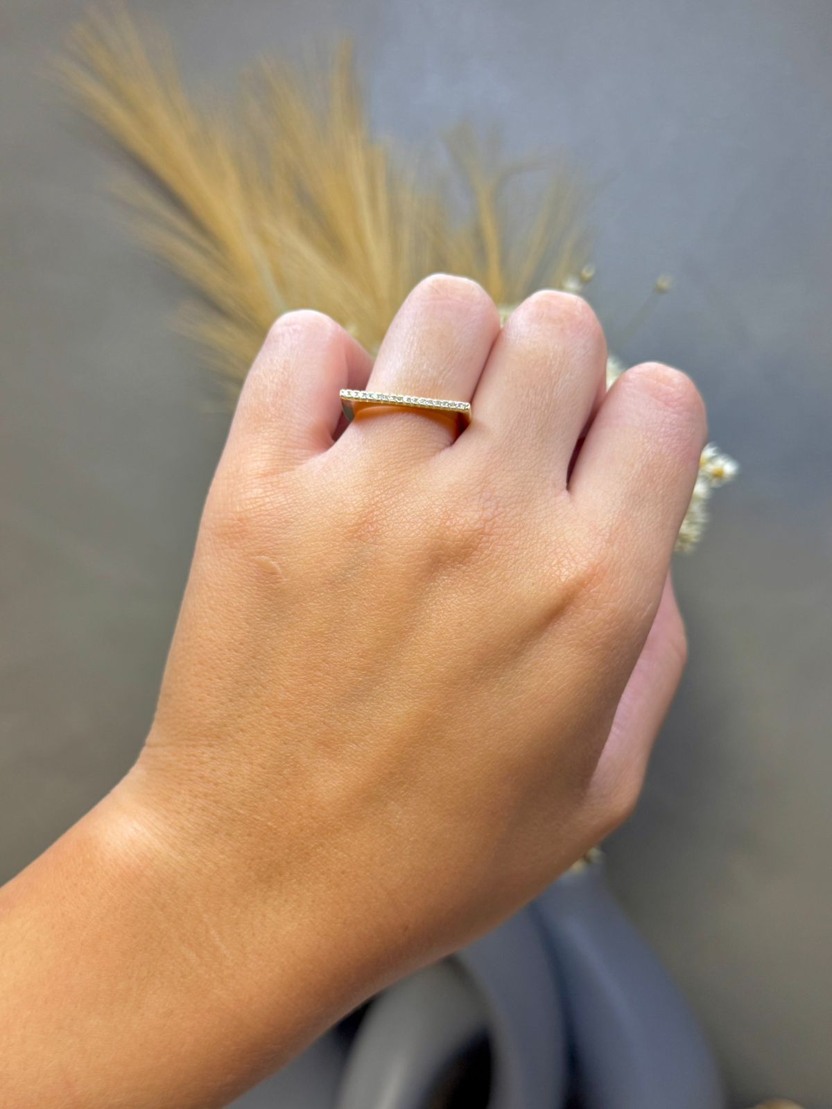Anel Silver Line - Dourado