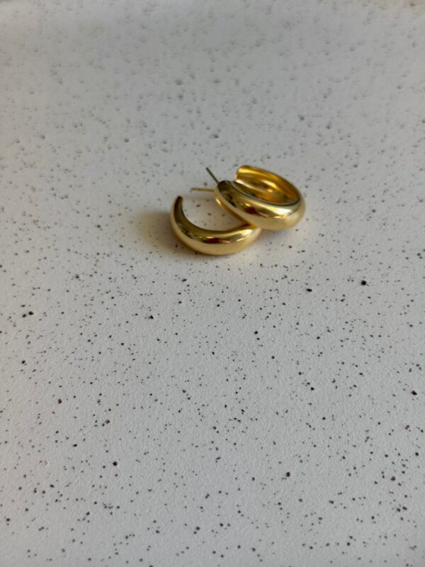 Brinco Argola Bold - Dourado - Imagem 2