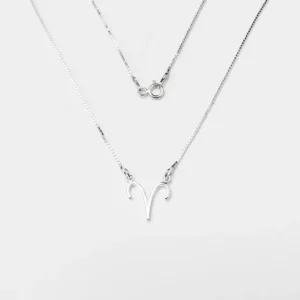 Colar Signo Áries 40cm - Prata 925