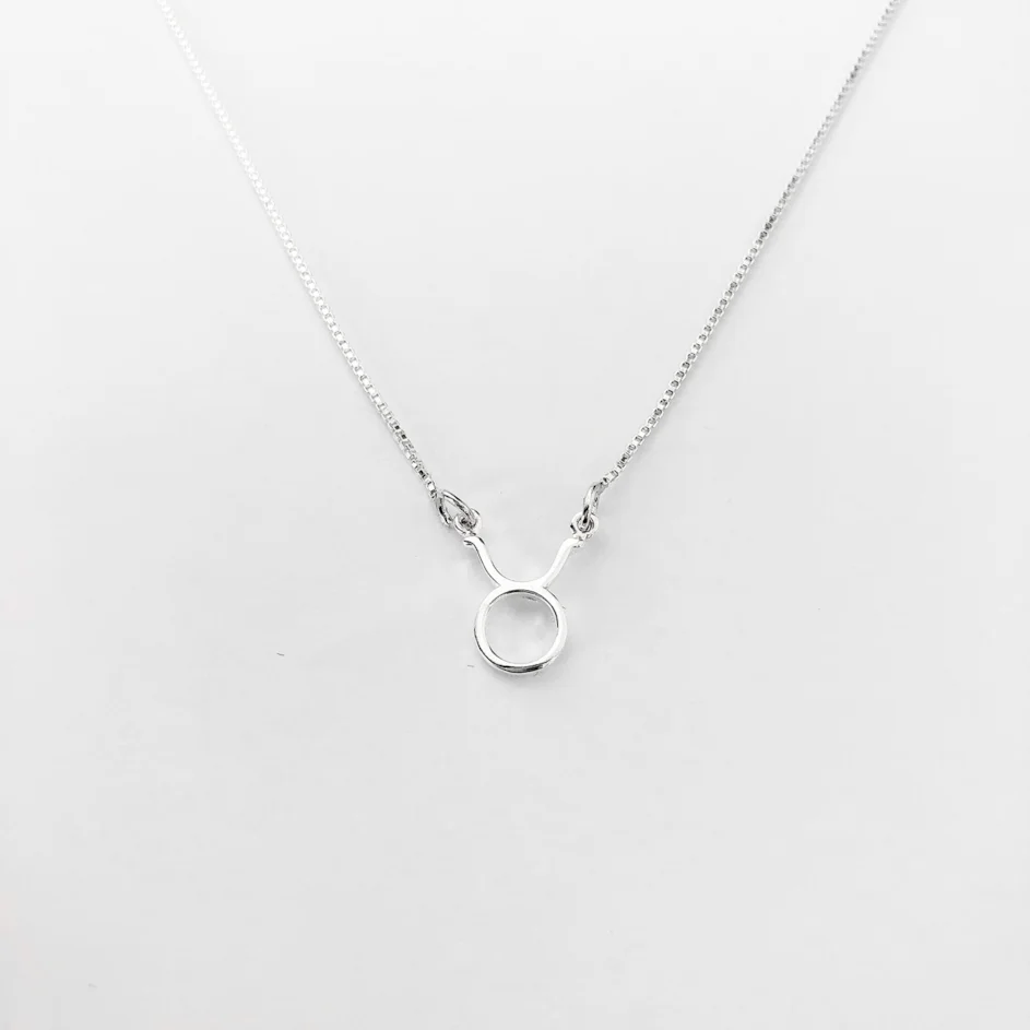 Colar Signo Touro 40cm - Prata 925