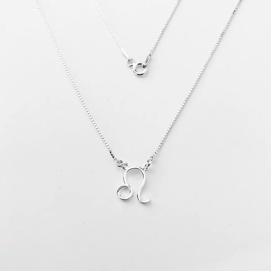 Colar Signo Leão 40cm - Prata 925