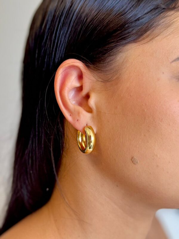 Brinco Argola Bold - Dourado