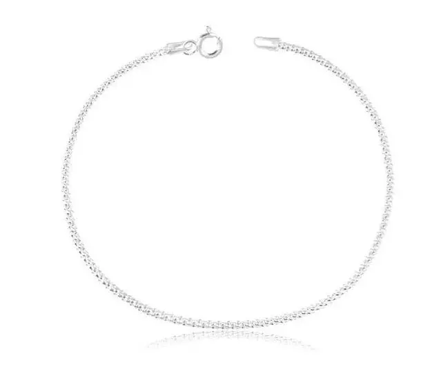 Pulseira Fio Pipoca 18,5cm - Prata 925