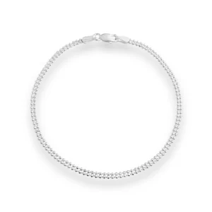 Pulseira de Bolinhas 18cm - Prata 925