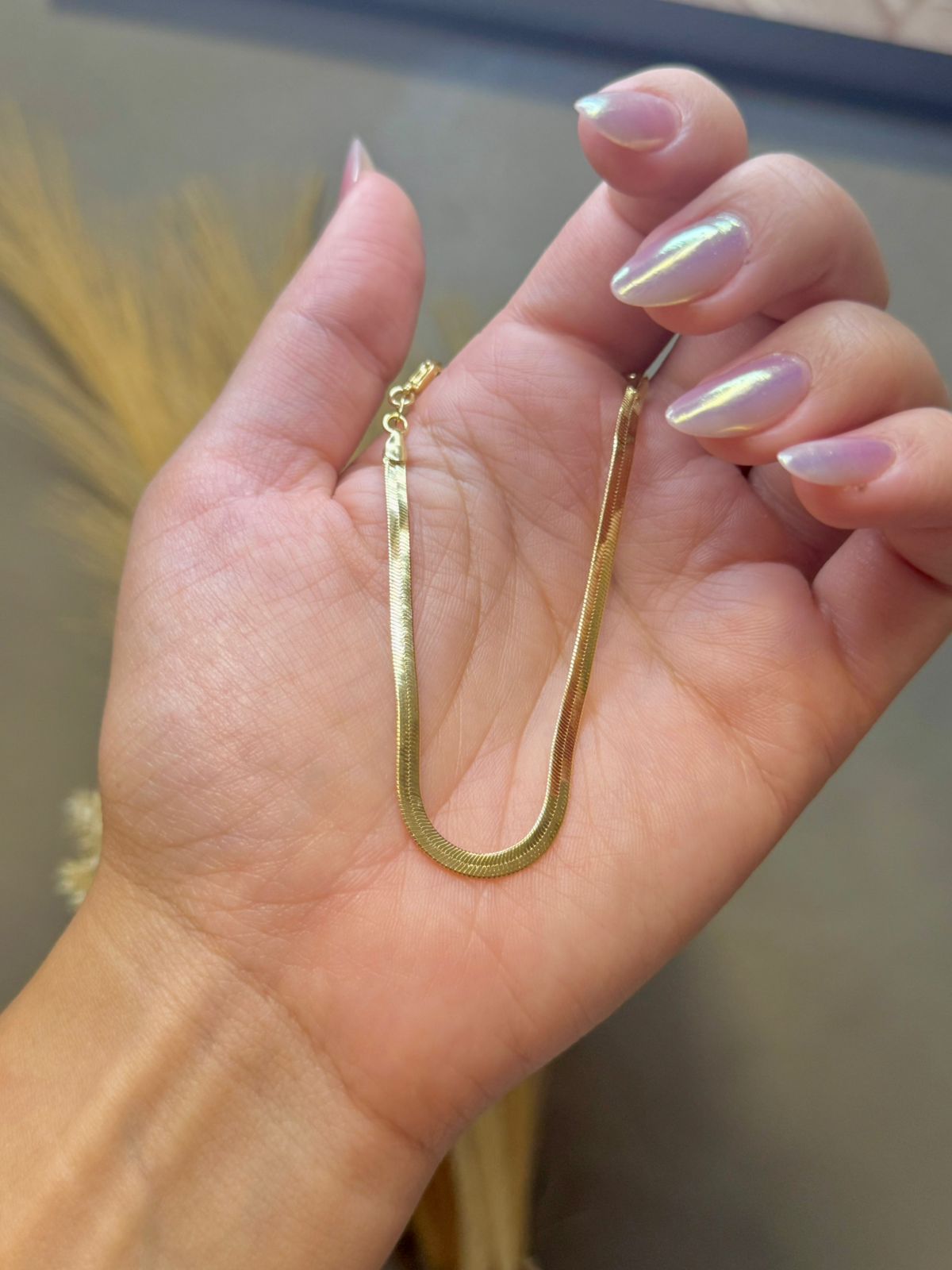 Pulseira Fita 18cm - Dourado
