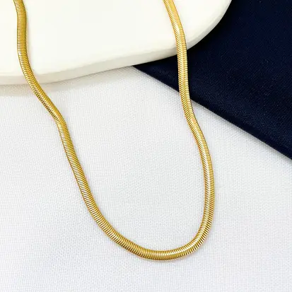 Choker Malha Snake 3MM - Dourado