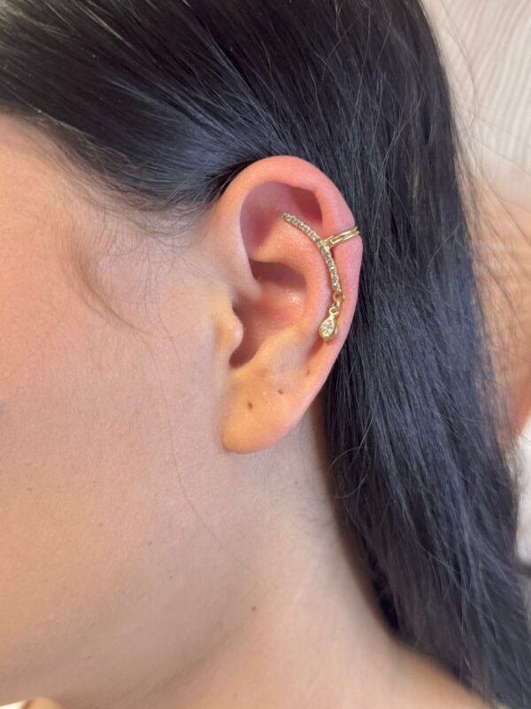 Piercing Fake Ponto de Luz - Dourado