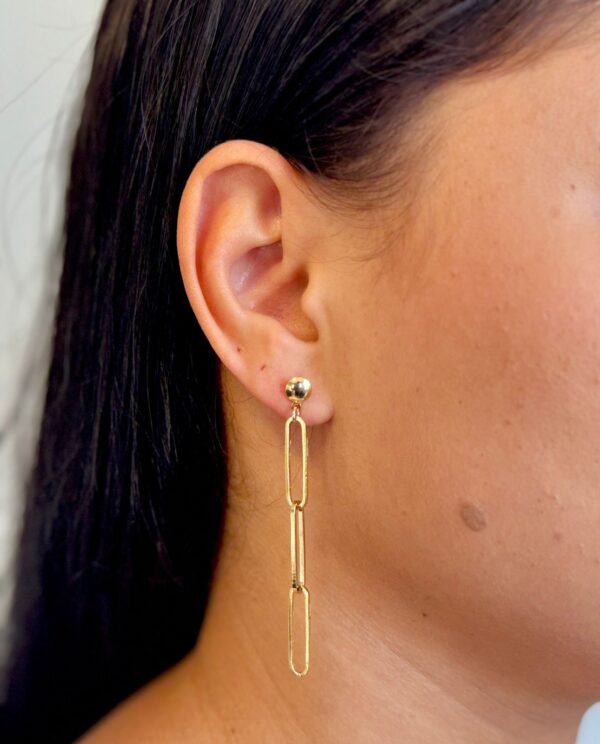 Brinco Elo Grumet Longo - Dourado