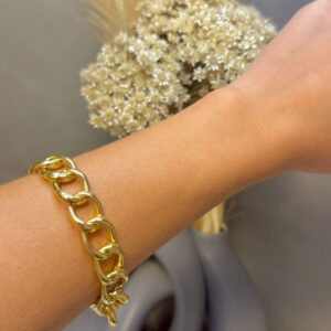 Pulseira Grumet 20cm - Dourado