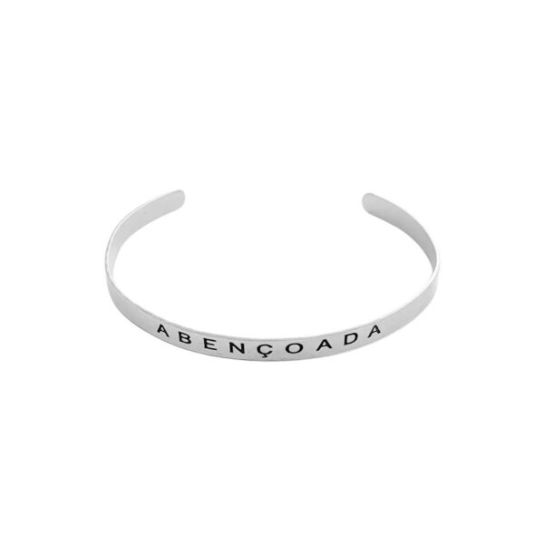 Bracelete "Abençoada" - Prata 925 - Imagem 2