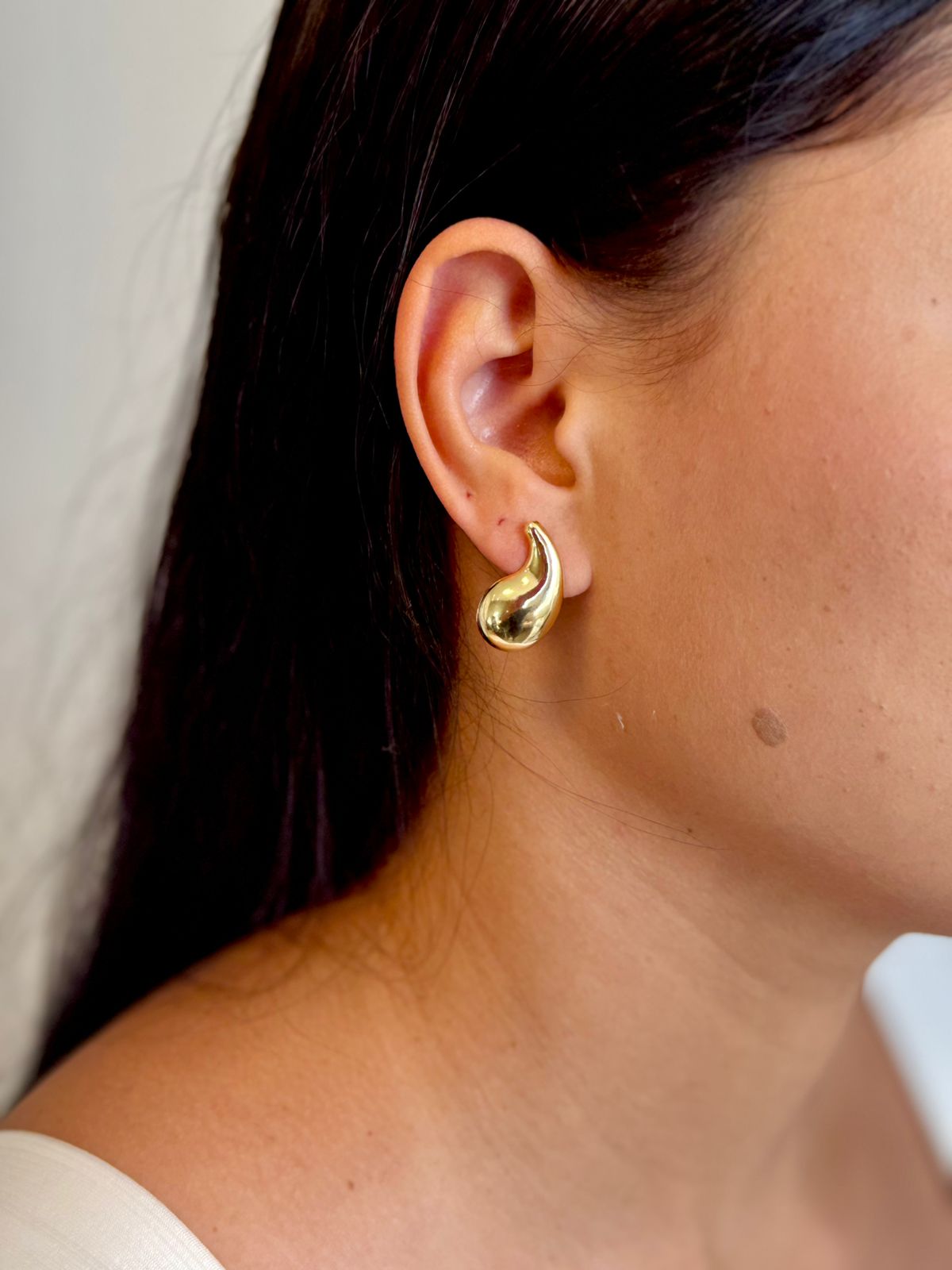 Brinco Gota Bold - Dourado