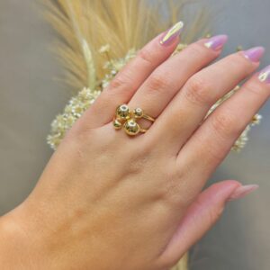 Anel Glow Shine Regulável - Dourado
