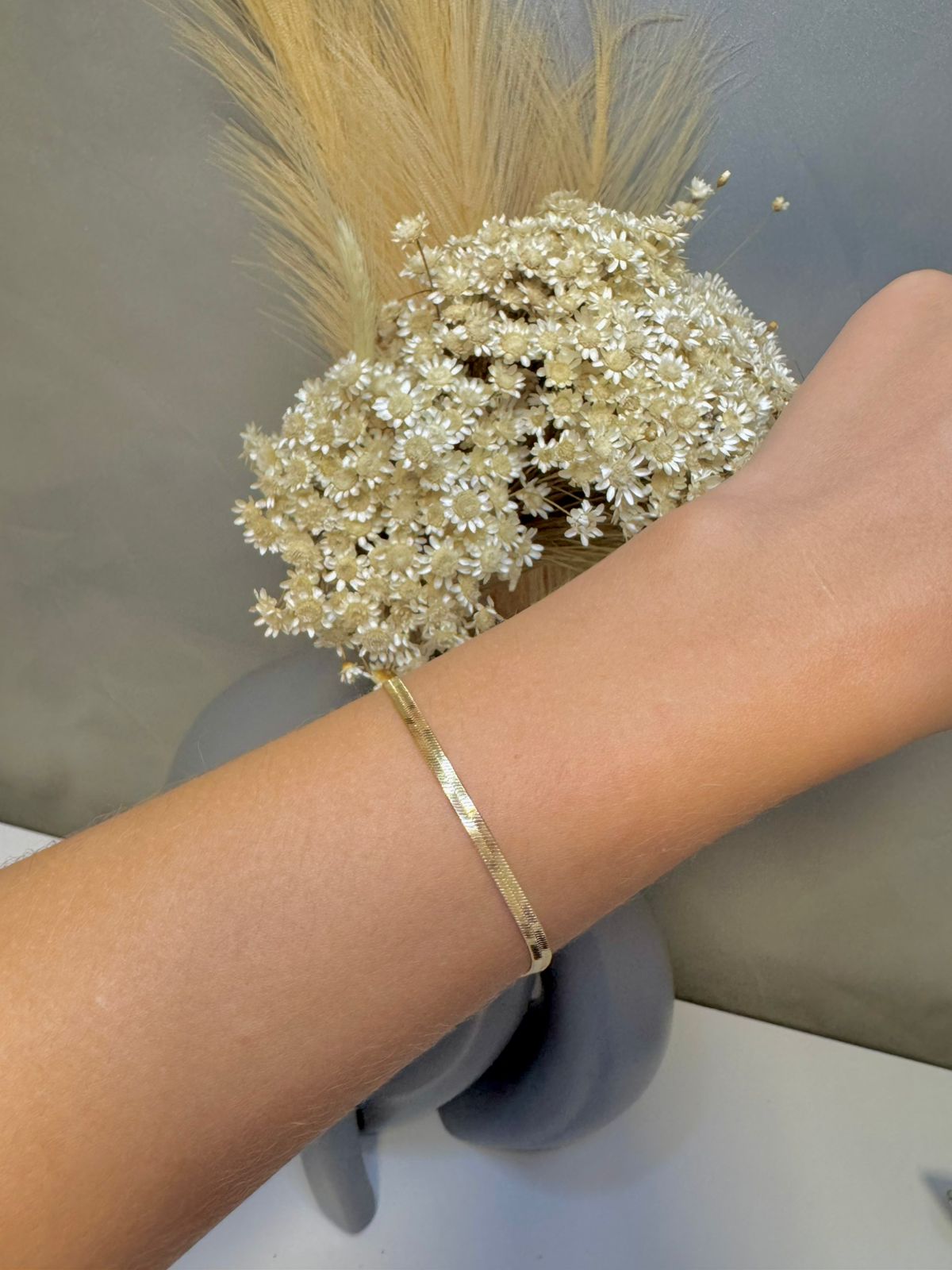 Pulseira Fita 18cm - Dourado