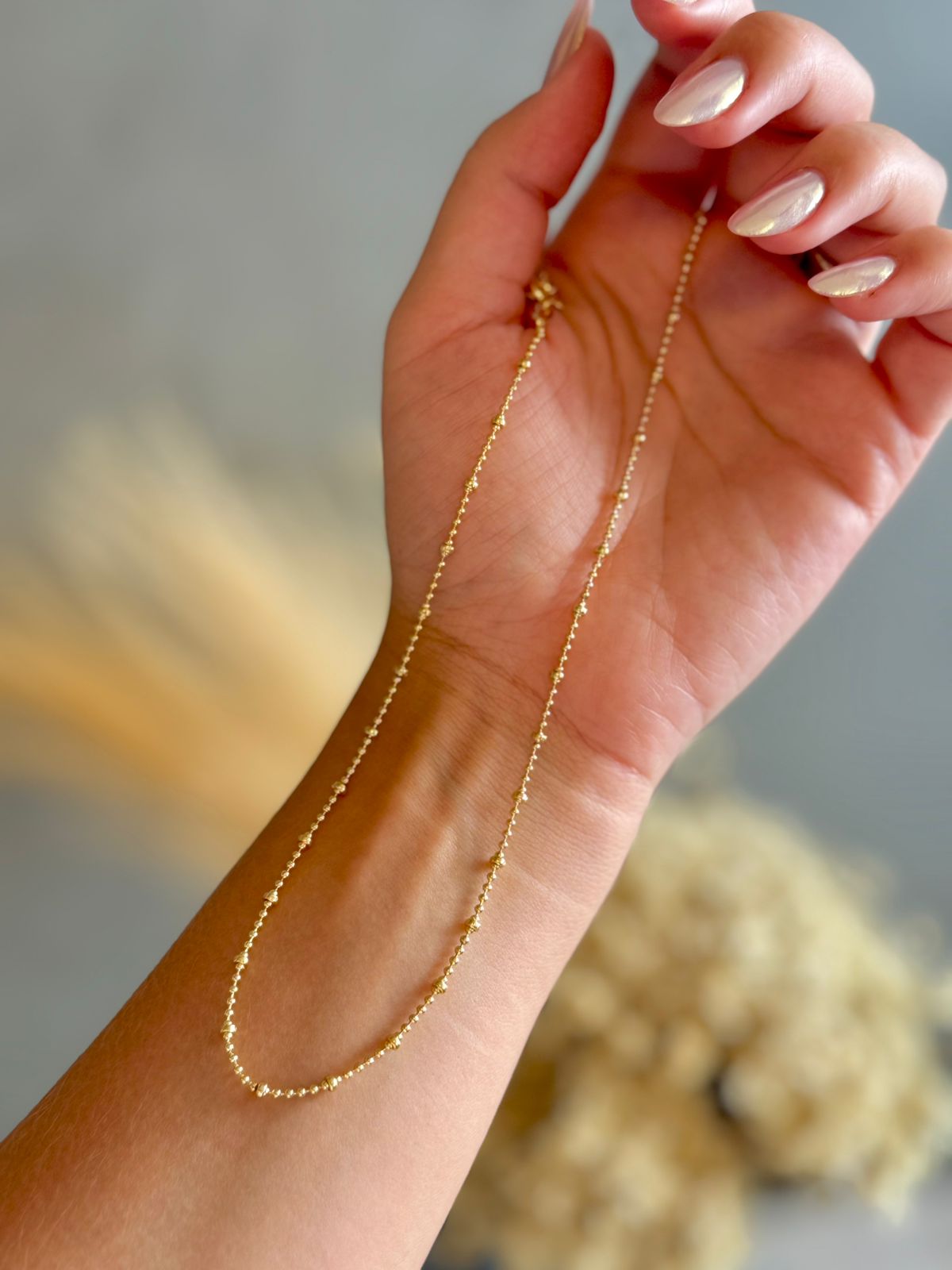 Colar Choker Bolinhas - Dourado