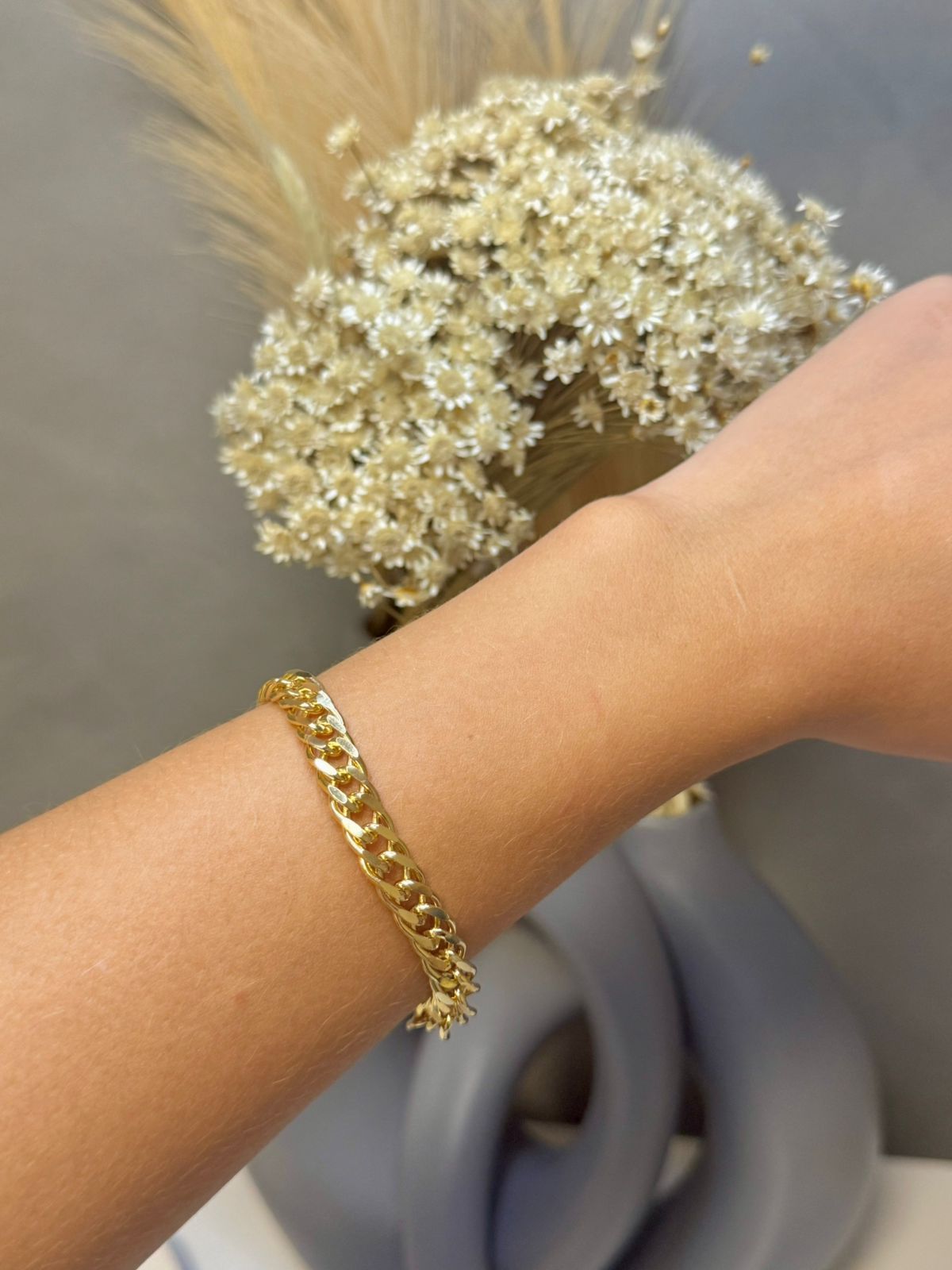 Pulseira Corrente Bold 18cm - Dourado