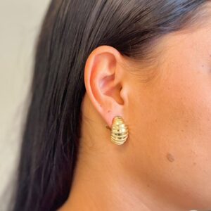 Brinco Escama e Textura - Dourado