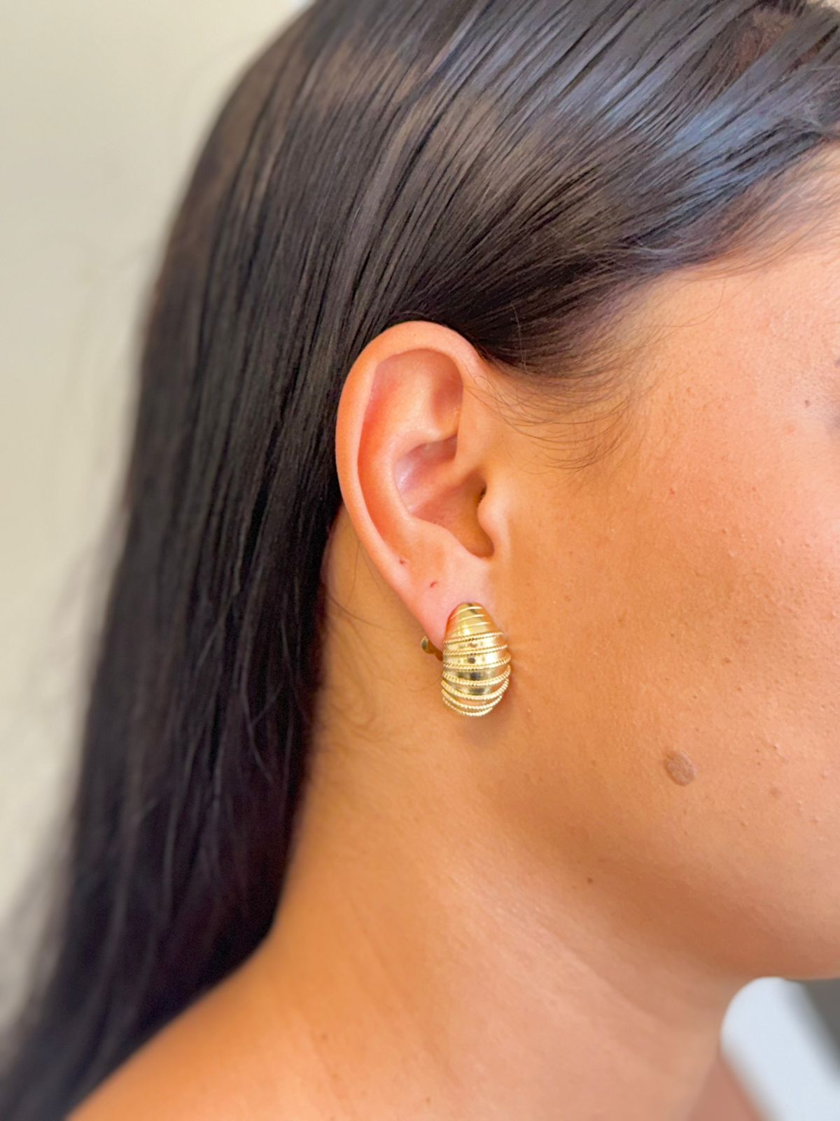 Brinco Escama e Textura - Dourado