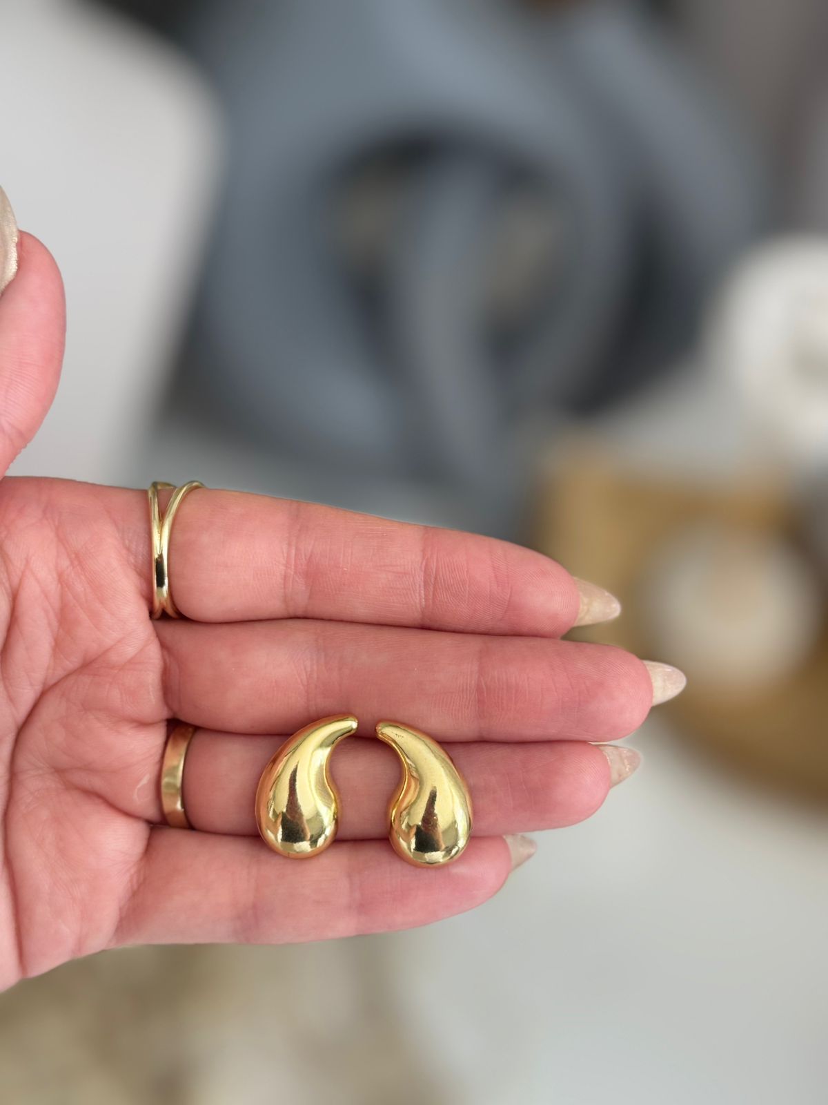 Brinco Gota Bold - Dourado