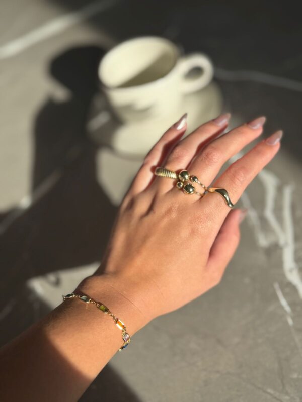 Anel Wave - Dourado - Imagem 3